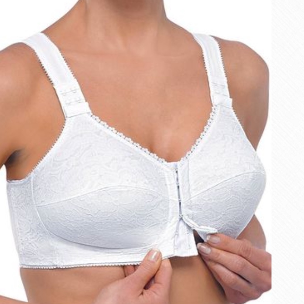 Plusform Instan Shaping White Front-Close Posture Bra Size 42B NWT